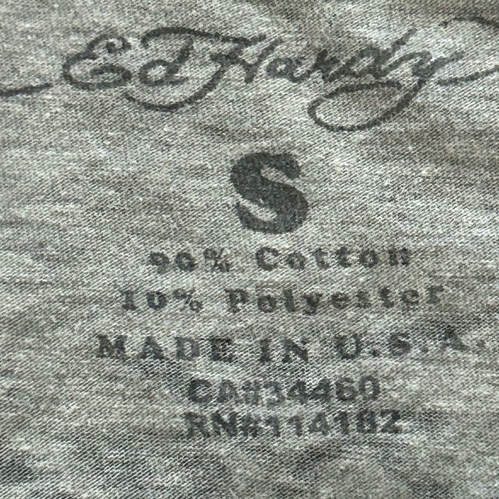 Ed Hardy Men’s Small V-Neck Embroidered T-Shirt - Picture 5 of 10